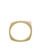 Aliita 9kt Gold Pearl Detail Ring