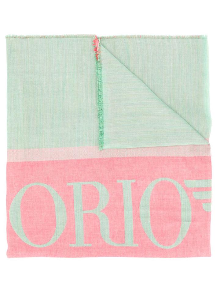 Emporio Armani Brand Knitted Scarf - Pink