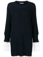 T By Alexander Wang Asymmetric Layered Dress - Blue