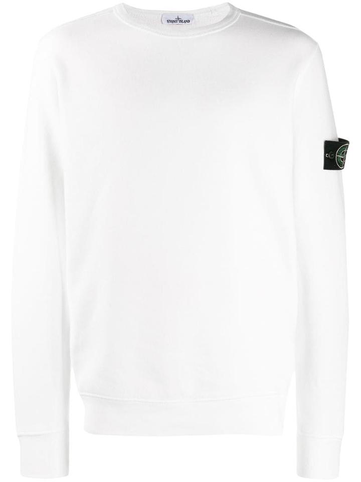 Stone Island Compass Badge Sweatshirt - White