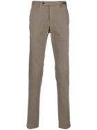Pt01 Creased Slim-fit Trousers - Nude & Neutrals