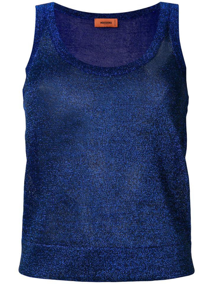 Missoni Lurex Tank Top - Blue