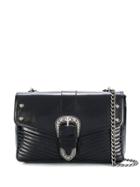 Twin-set Buckle-detail Cross Body Bag - Black