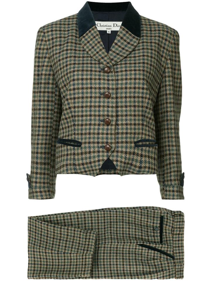Christian Dior Vintage Logos Setup Suit Jacket Pants - Multicolour
