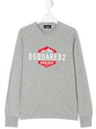 Dsquared2 Kids Logo Print Sweatshirt - Grey