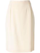 Yves Saint Laurent Pre-owned Straight Skirt - Neutrals