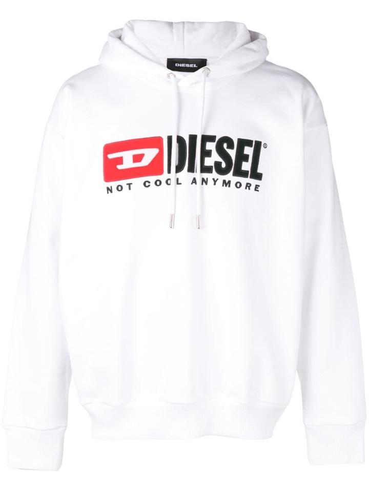 Diesel 'not Cool Anymore' Hoodie - White