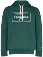 Casablanca Tennis Court Logo Hoodie - Green
