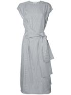 Studio Nicholson - Wrap Dress - Women - Silk - 1, Grey, Silk
