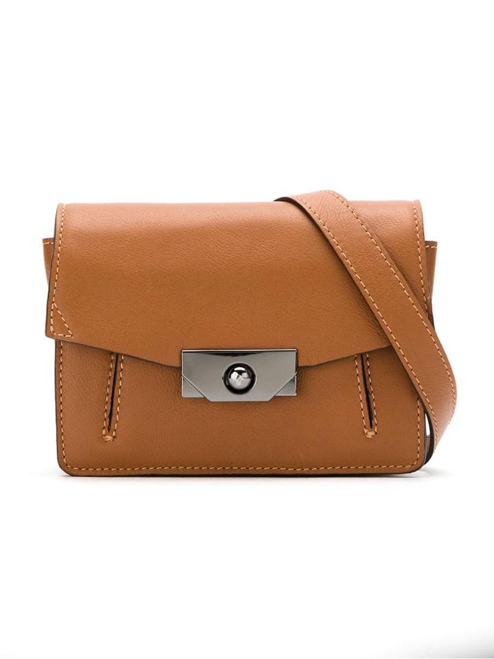 Mara Mac Leather Crossbody Bag - Brown