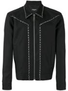 Stud Trimmed Jacket - Men - Silk/virgin Wool - 48, Black, Silk/virgin Wool, Dsquared2