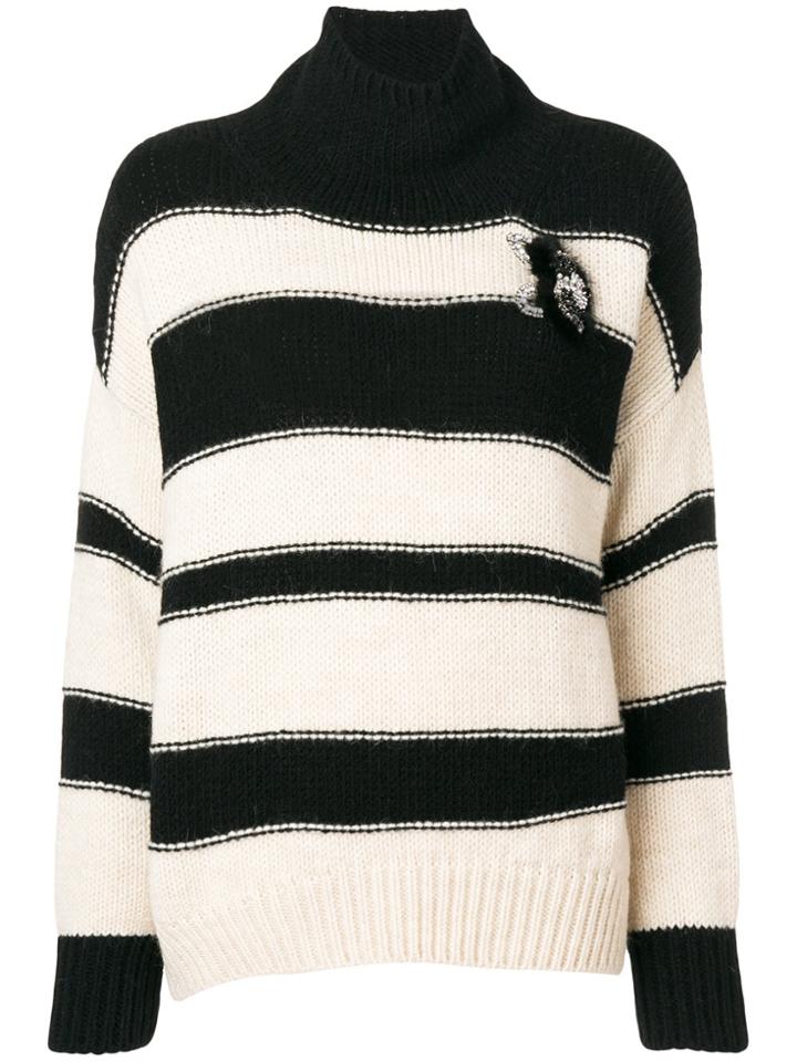 Ermanno Scervino Embellished Knit Jumper - Black