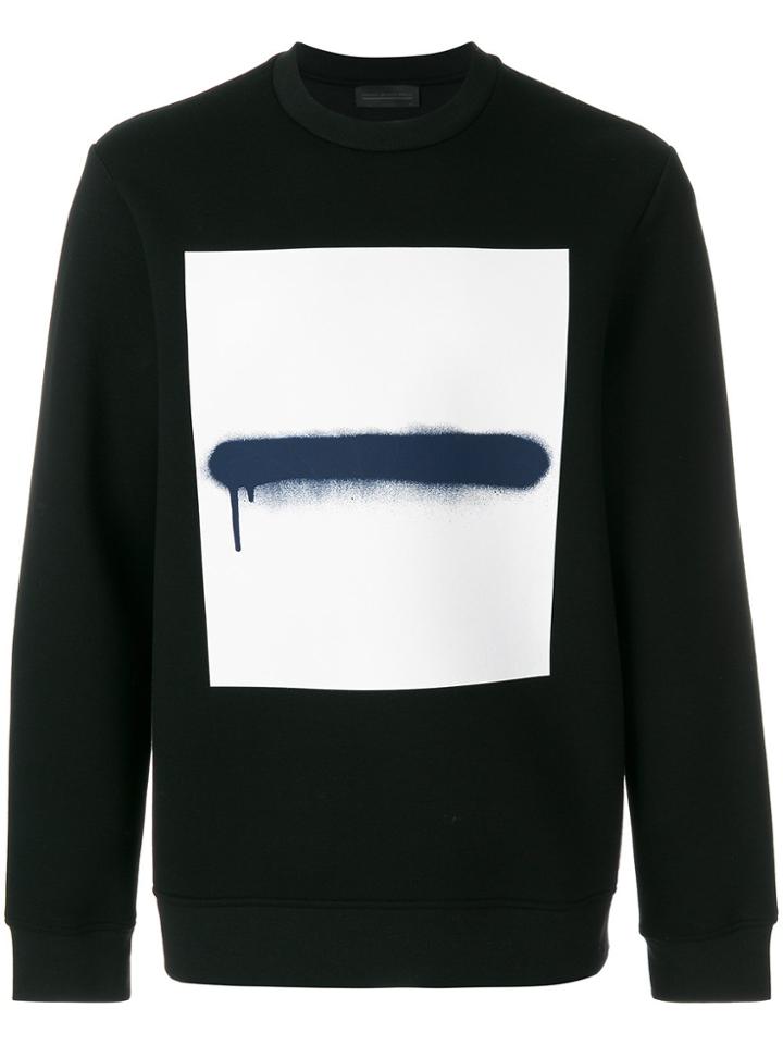 Diesel Black Gold Paint Brush Sweatshirt