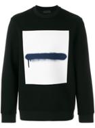 Diesel Black Gold Paint Brush Sweatshirt