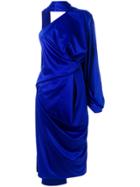 Solace London Sorina One-shoulder Dress - Blue