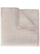 Eleventy Textured Pocket Square, Men's, Nude/neutrals, Wool