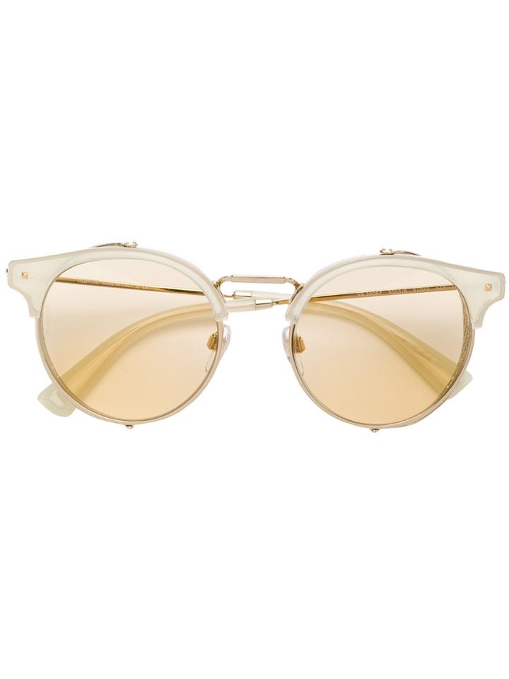 Valentino Eyewear Round Tinted Sunglasses - Metallic