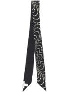 Givenchy Floral Print Neck Scarf - Black