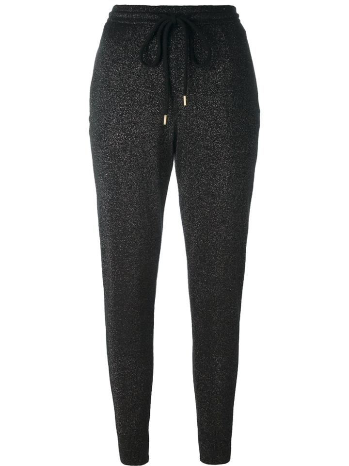 Markus Lupfer Lurex Effect Joggers - Black