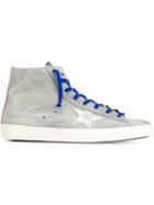 Golden Goose Deluxe Brand Francy Hi-top Sneakers, Men's, Size: 42, Grey, Suede/leather/cotton/rubber
