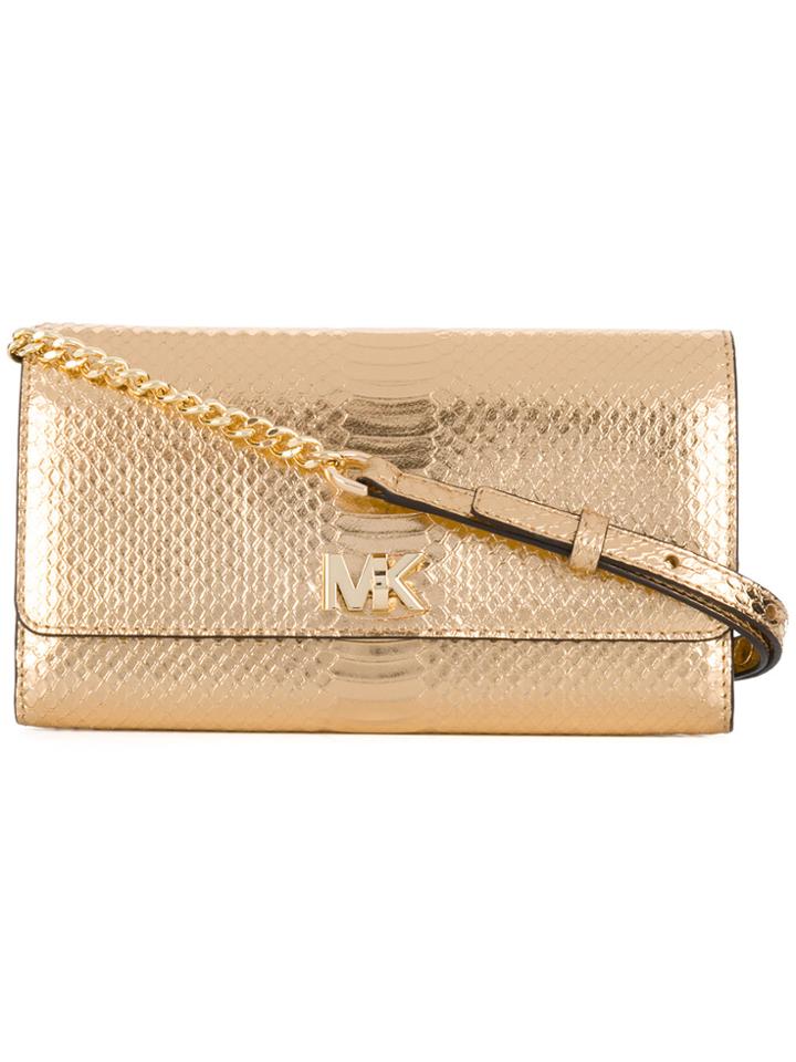 Michael Michael Kors Mott Clutch - Metallic