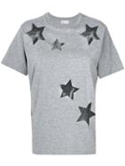 Red Valentino - Star Mesh T-shirt - Women - Cotton/polyamide - S, Grey, Cotton/polyamide