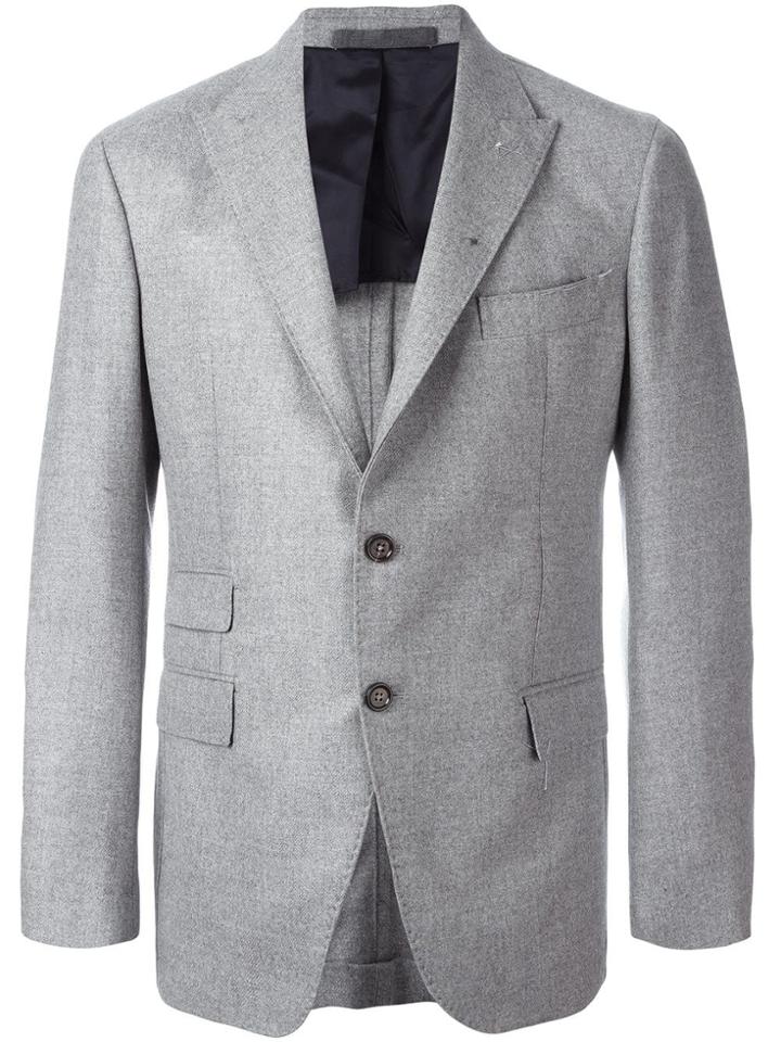Eleventy Ticket Pocket Blazer - Grey