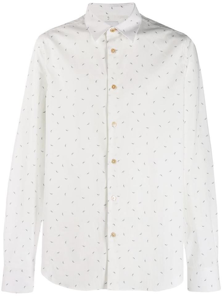 Paul Smith Flip Phone Print Shirt - White