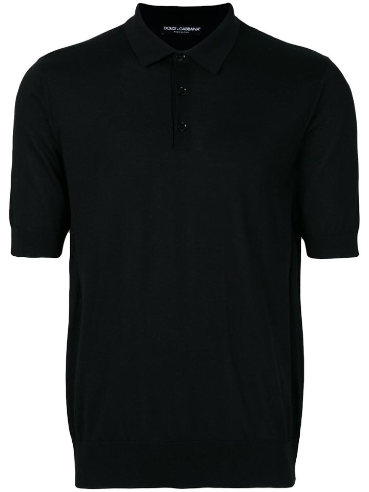 Dolce & Gabbana Classic Polo Shirt - Black