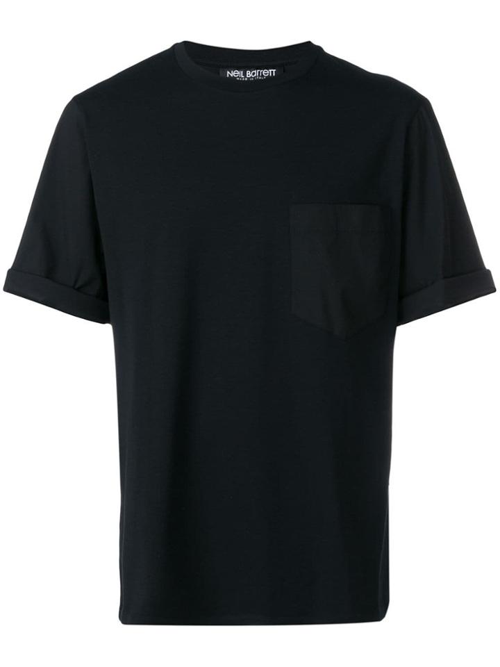 Neil Barrett Loose Fit Pocket T-shirt - Black