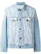 Off-white Denim Jacket, Men's, Size: Xs, Blue, Cotton/polyester