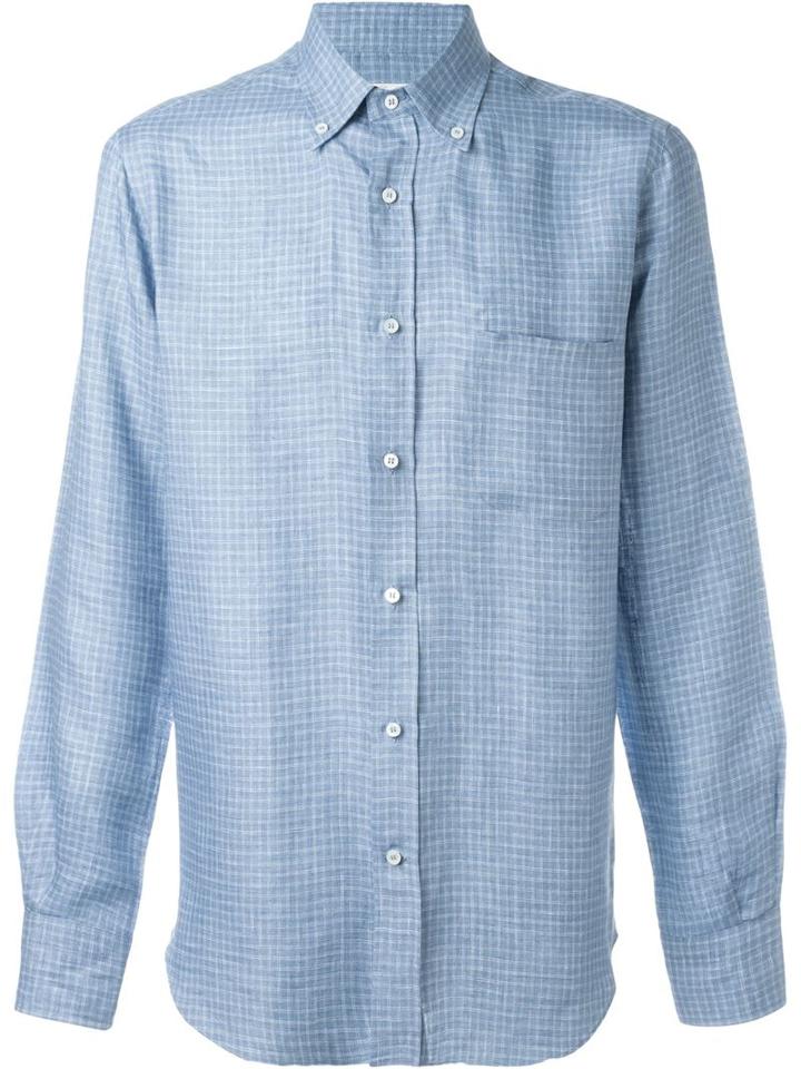 Loro Piana Checked Button Down Shirt