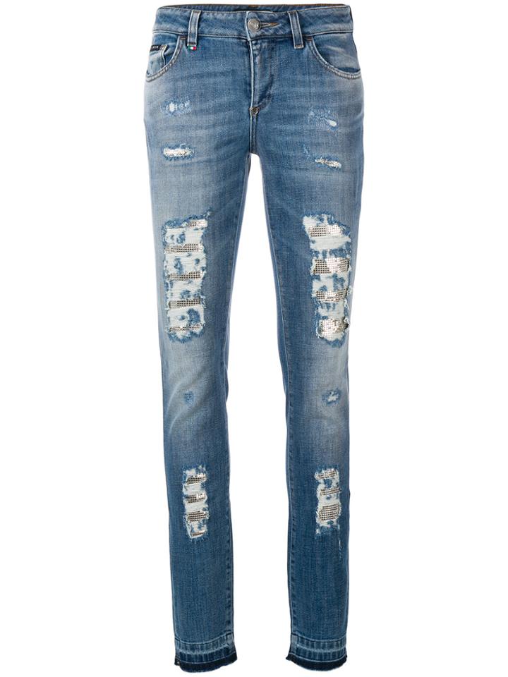 Philipp Plein Fix You Morgan-fit Jeans - Blue