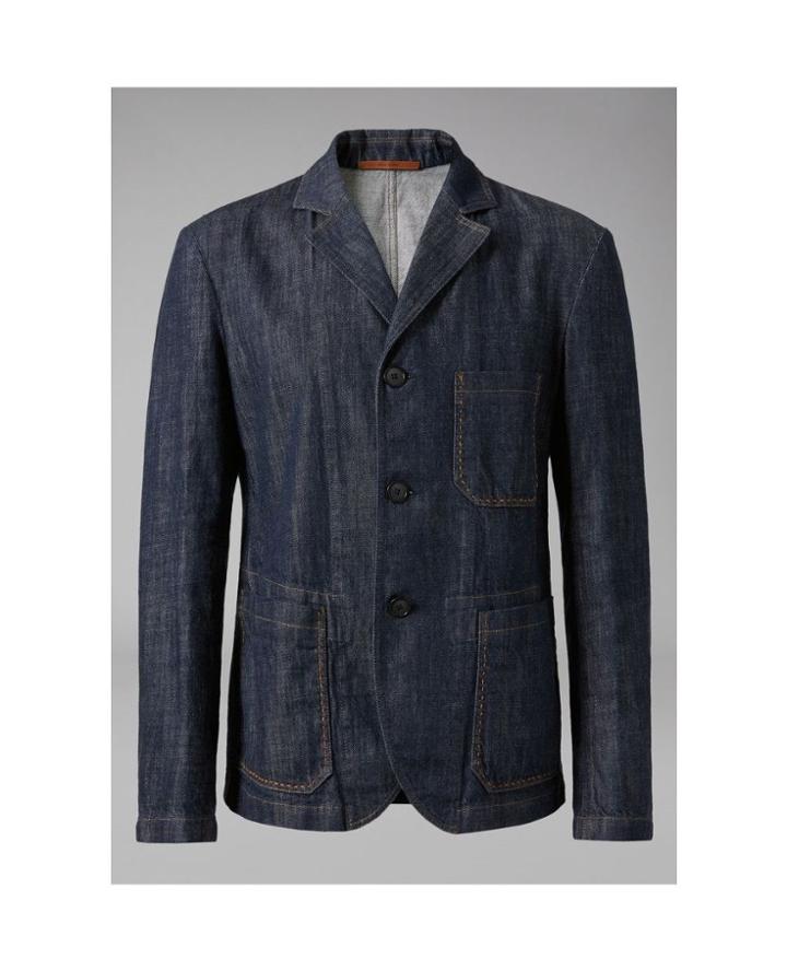 Giorgio Armani Garment-dyed Denim Jacket - Unavailable
