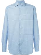 Etro Micro Paisley Print Shirt, Men's, Size: 42, Blue, Cotton