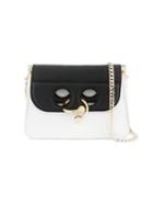 J.w.anderson - Mini Black And White Pierce Shoulder Bag - Women - Leather/suede/metal - One Size, Leather/suede/metal