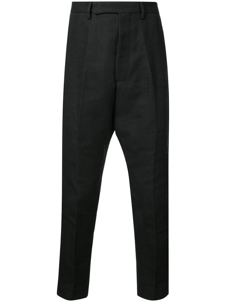 Rick Owens Tapered Trousers - Black