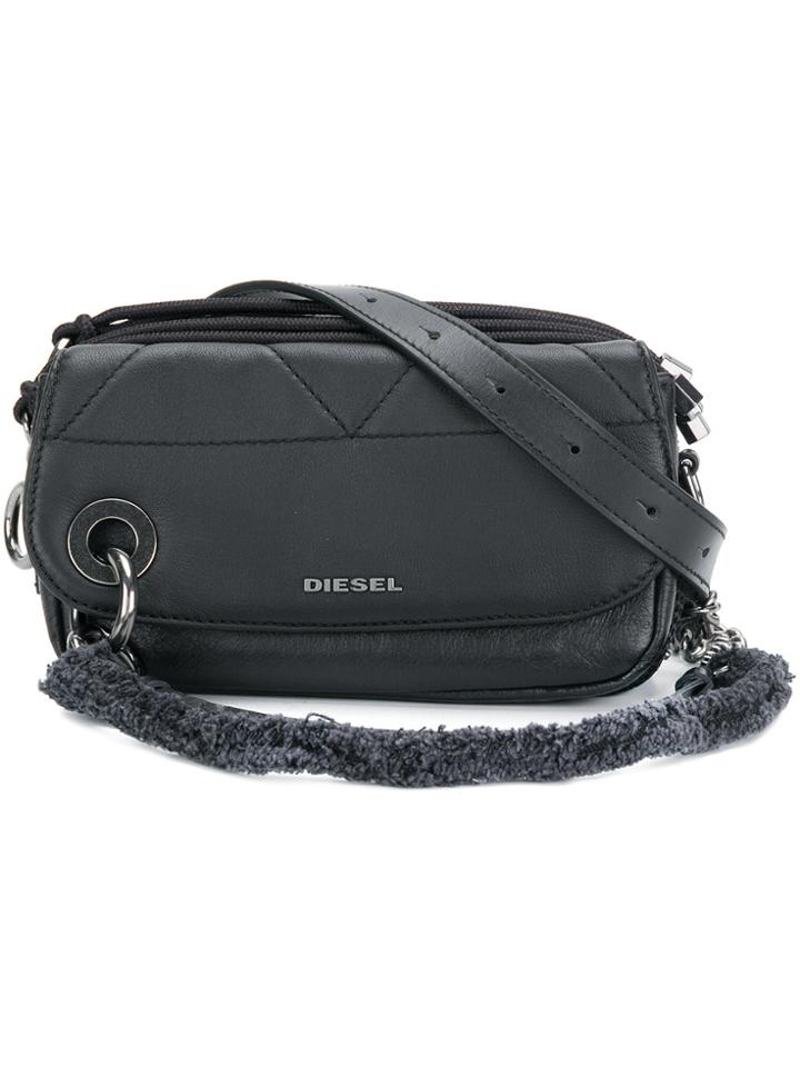 Diesel C-clap Crossbody Bag - Black