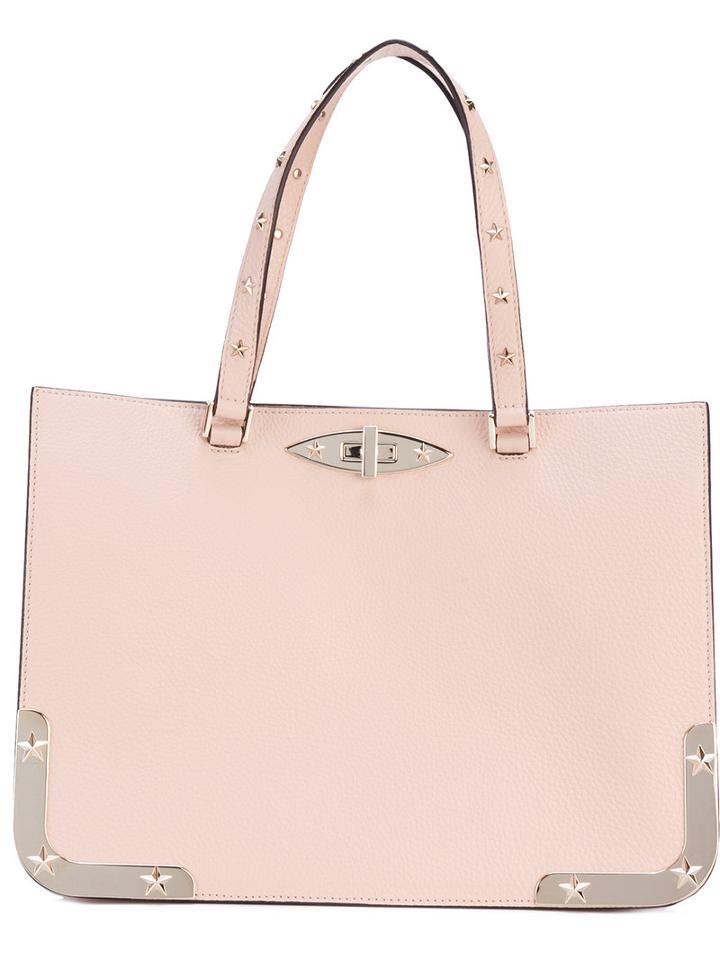 Red Valentino - Metallic (grey) Details Stars Tote - Women - Calf Leather/metal (other) - One Size, Calf Leather/metal (other)