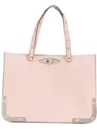 Red Valentino - Metallic (grey) Details Stars Tote - Women - Calf Leather/metal (other) - One Size, Calf Leather/metal (other)