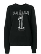Gaelle Bonheur Pearl Embellished Sweatshirt - Black