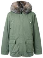 Yves Salomon Padded Hooded Jacket - Green