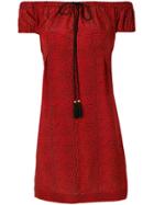 Philosophy Di Lorenzo Serafini Printed Off The Shoulder Mini Dress -