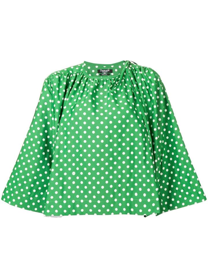 Calvin Klein 205w39nyc Polka Dot Pattern Blouse - Green