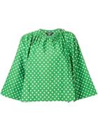 Calvin Klein 205w39nyc Polka Dot Pattern Blouse - Green
