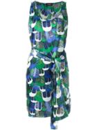 Dsquared2 Floral Print Dress, Women's, Size: 42, Blue, Silk