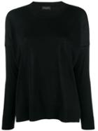 Roberto Collina Wool Knitted Top - Black