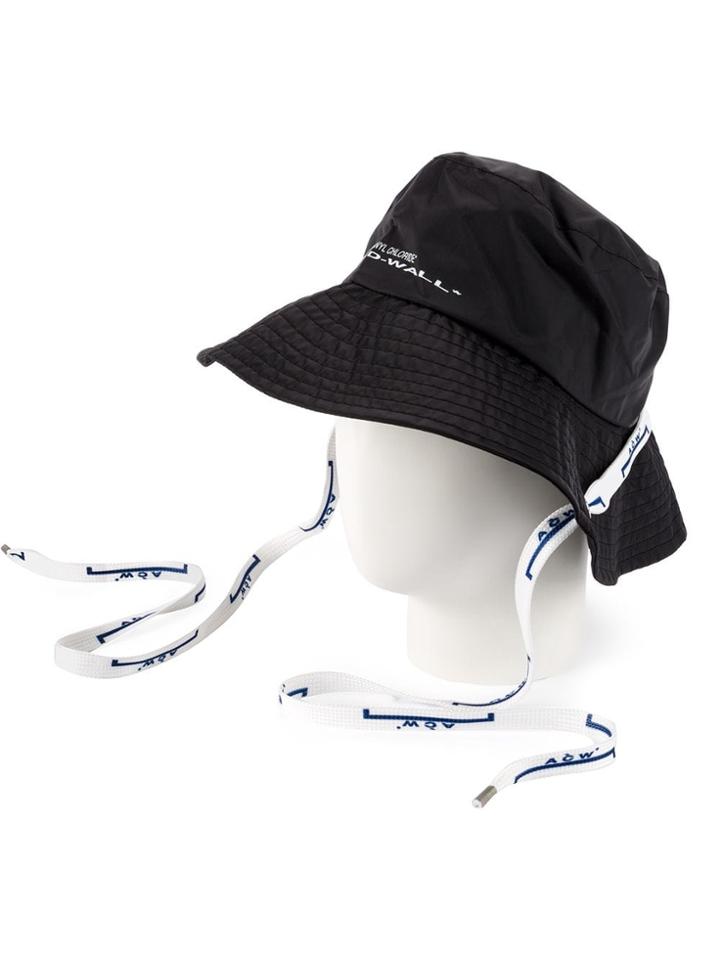 A-cold-wall* Logo Drawstring Sun Hat - Black