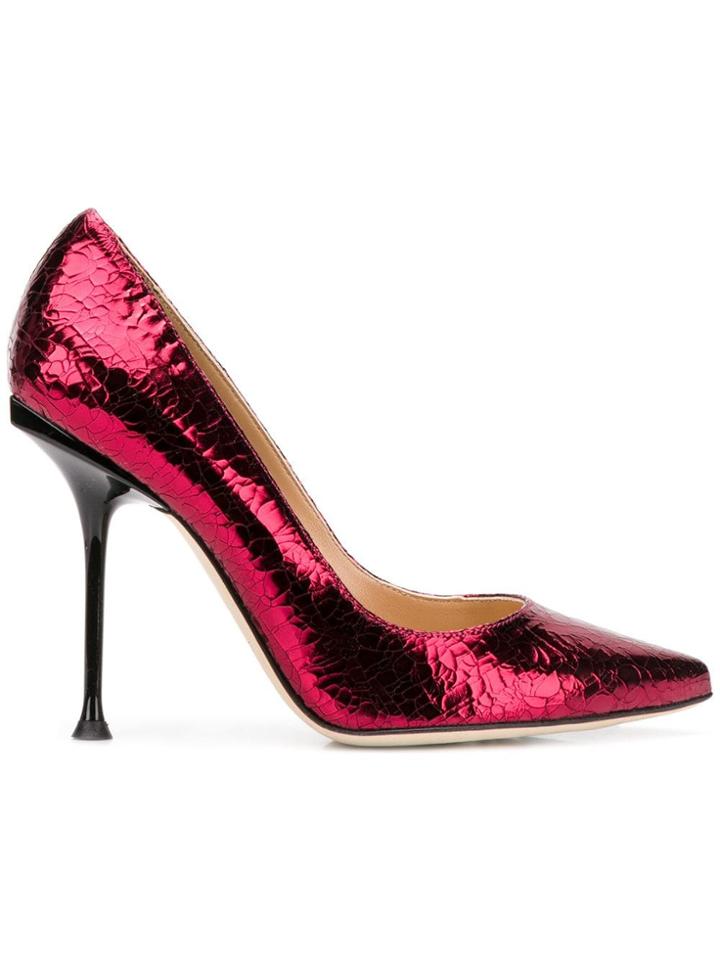 Sergio Rossi Godiva Pointed Pumps - Red
