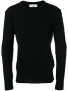 Ami Alexandre Mattiussi - Fisherman Rib Crew Neck Sweater - Men - Virgin Wool - Xxl, Black, Virgin Wool